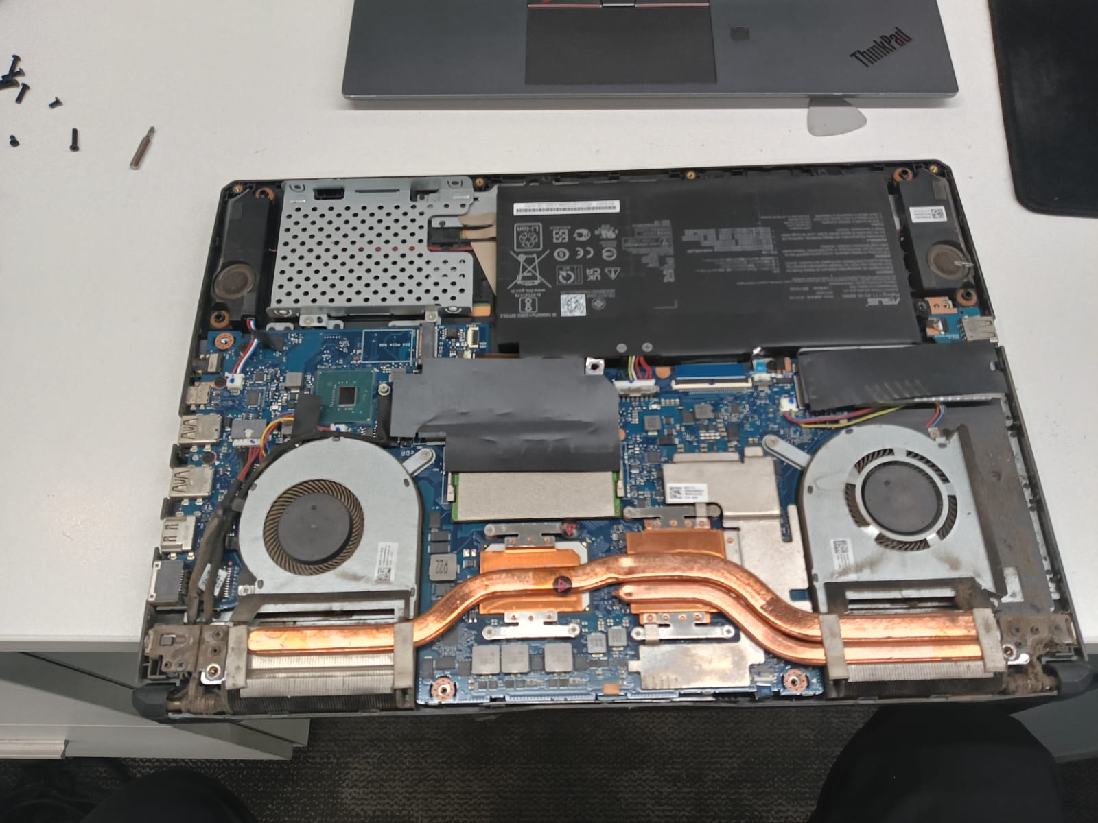 Laptop Motherboard Dual Fans And Copper Heat Pipes