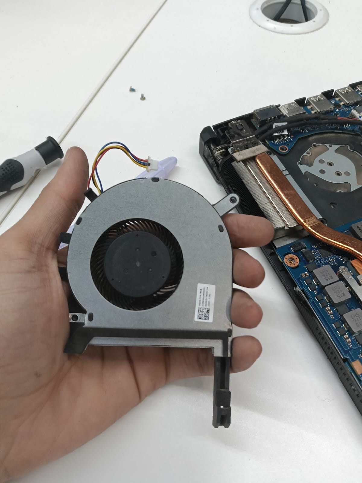Laptop Removed Cooling Fan